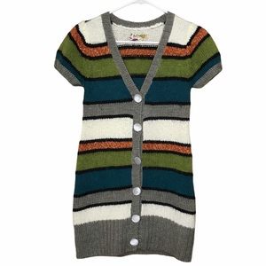 Y2K Buffalo David Bitton Long Striped S Sweater layering 2000s